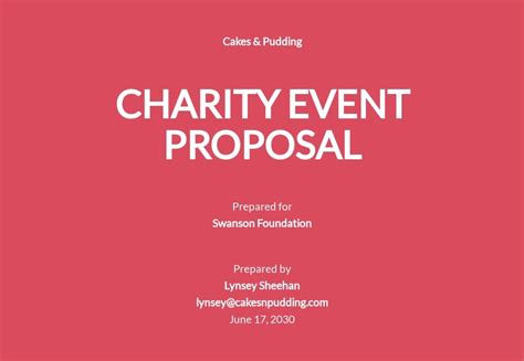 charity proposal|Non.